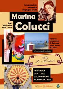 Locandina mostra Marina Colucci Villa La Meridiana